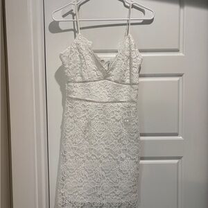 White Lace Dress for graduation, initiation